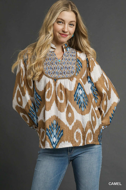 Inka Printed Boho Top