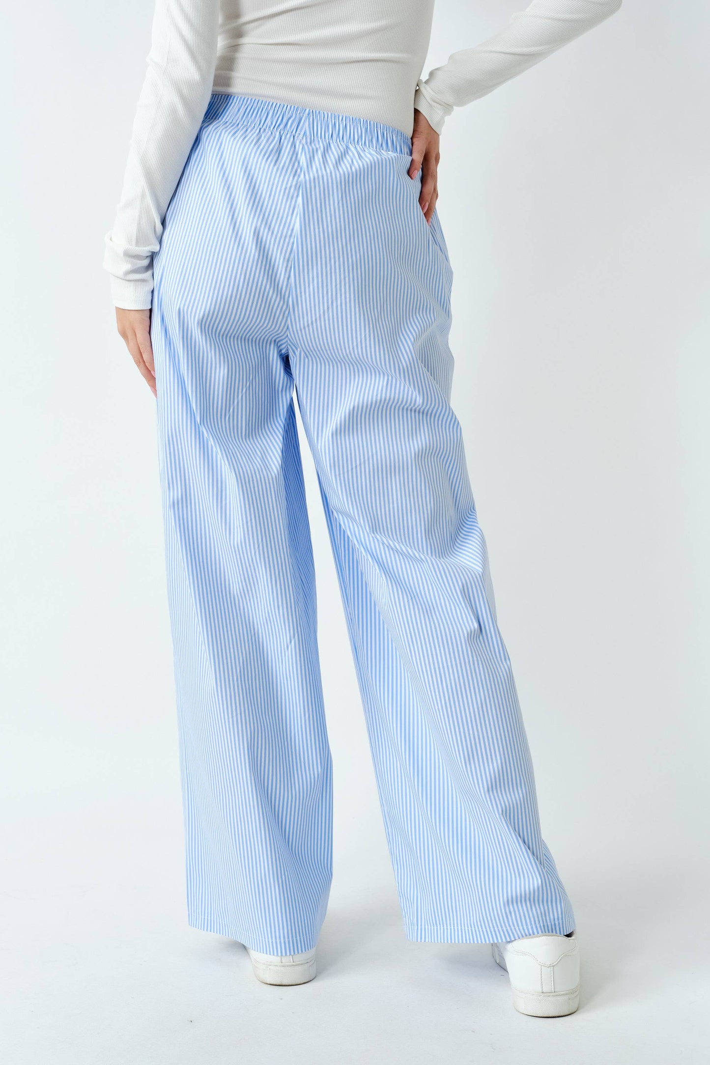 Easy Breezy Stripe Pants in Blue