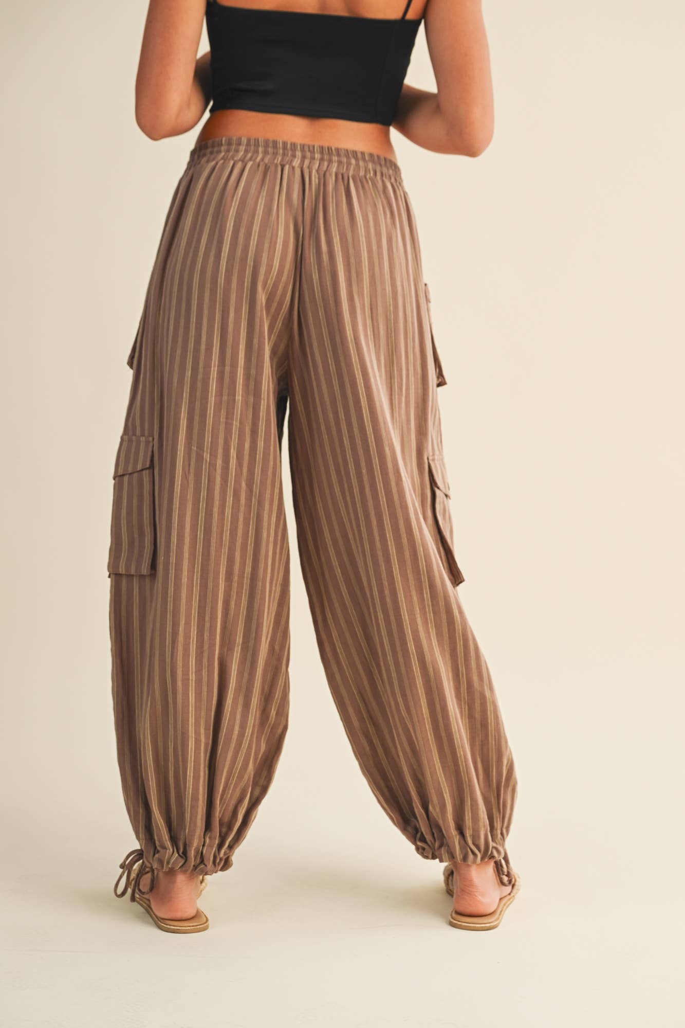 Striped Cargo Pants