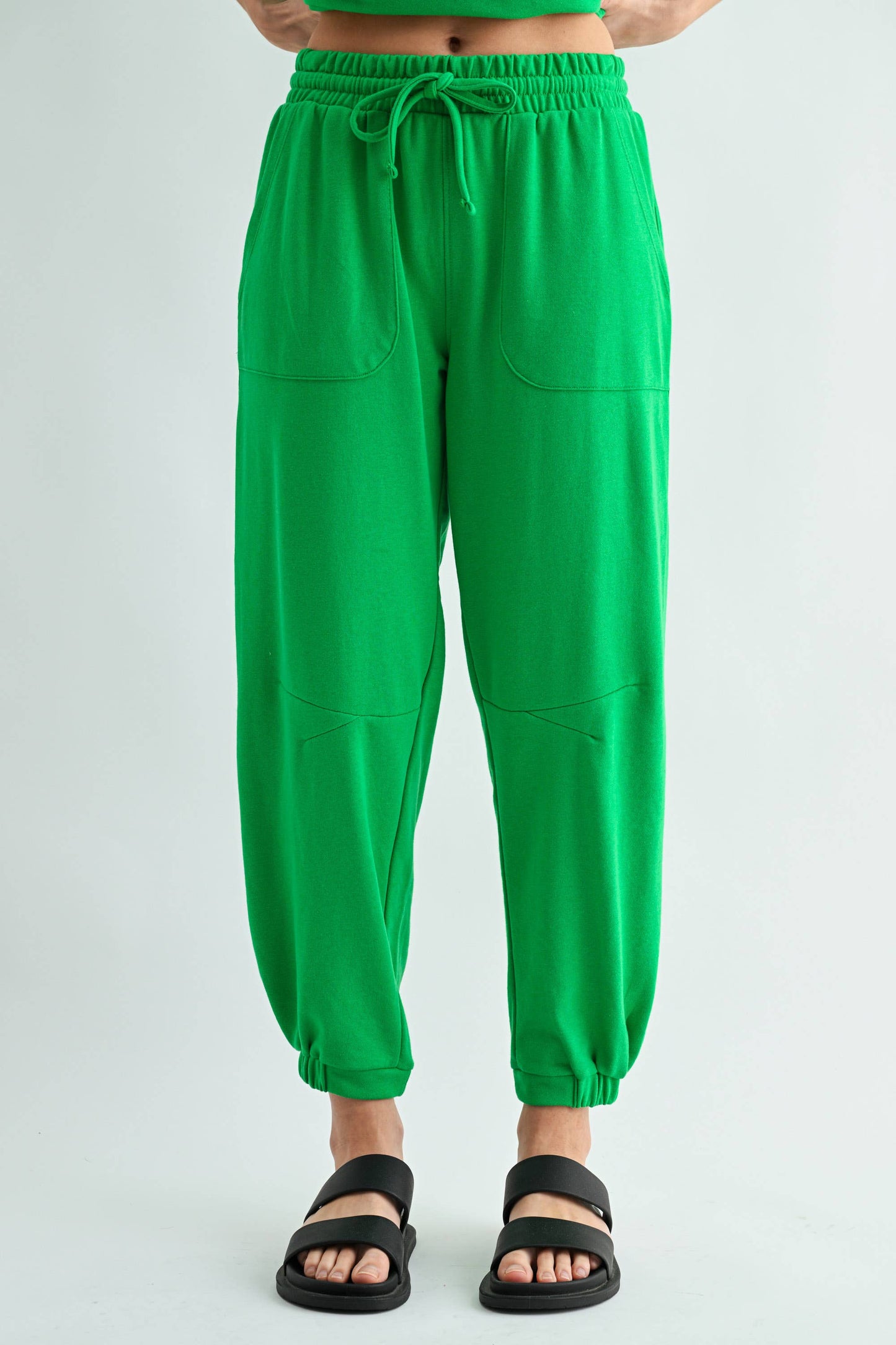 French Terry Lounge Joggers in Green