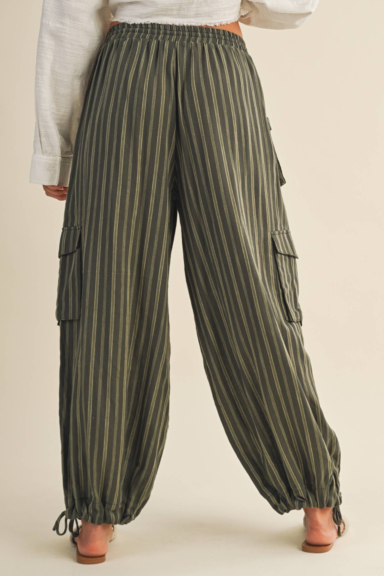 Striped Cargo Pants