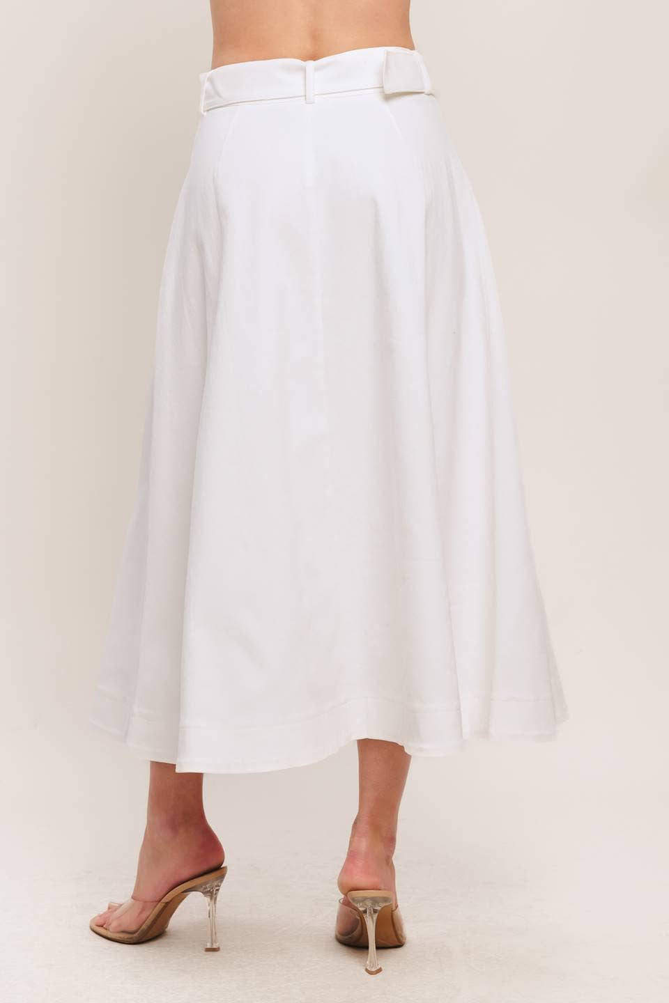 Midi Skirt in White
