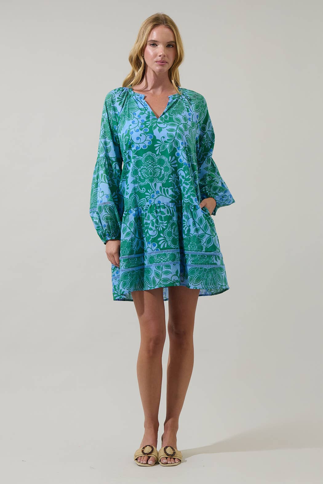 Floral Shift Mini Dress