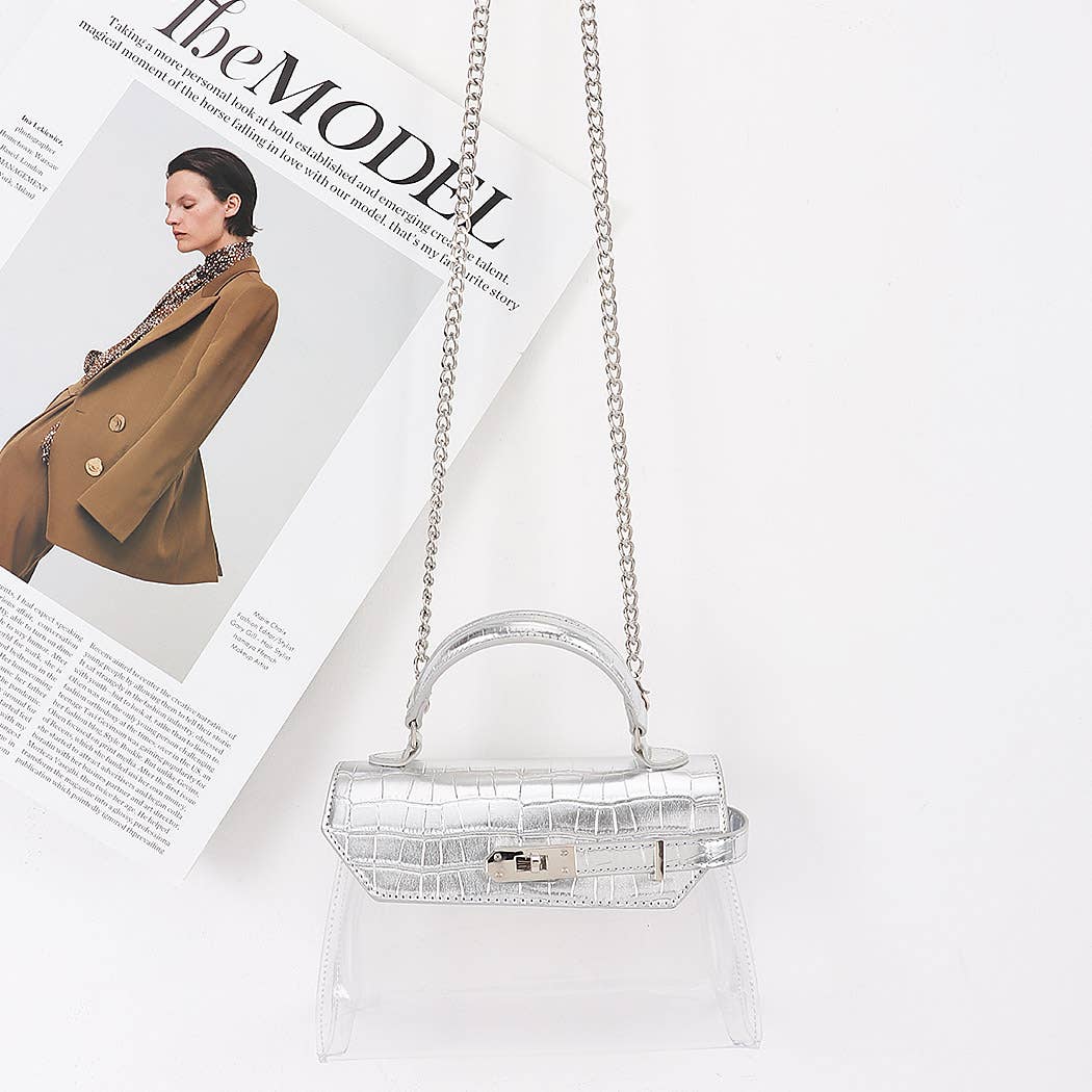 Transparent Top Handle Bag