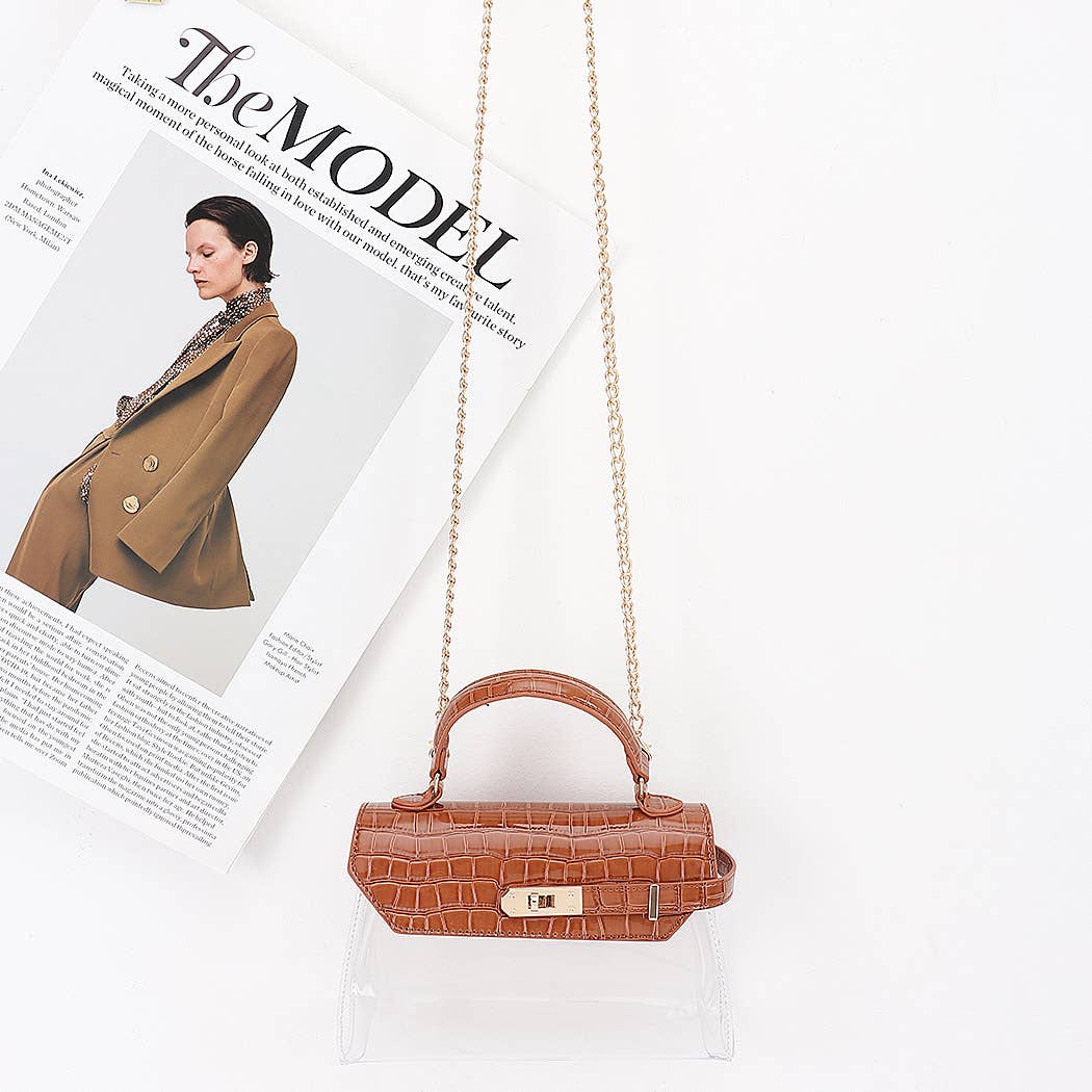 Transparent Top Handle Bag
