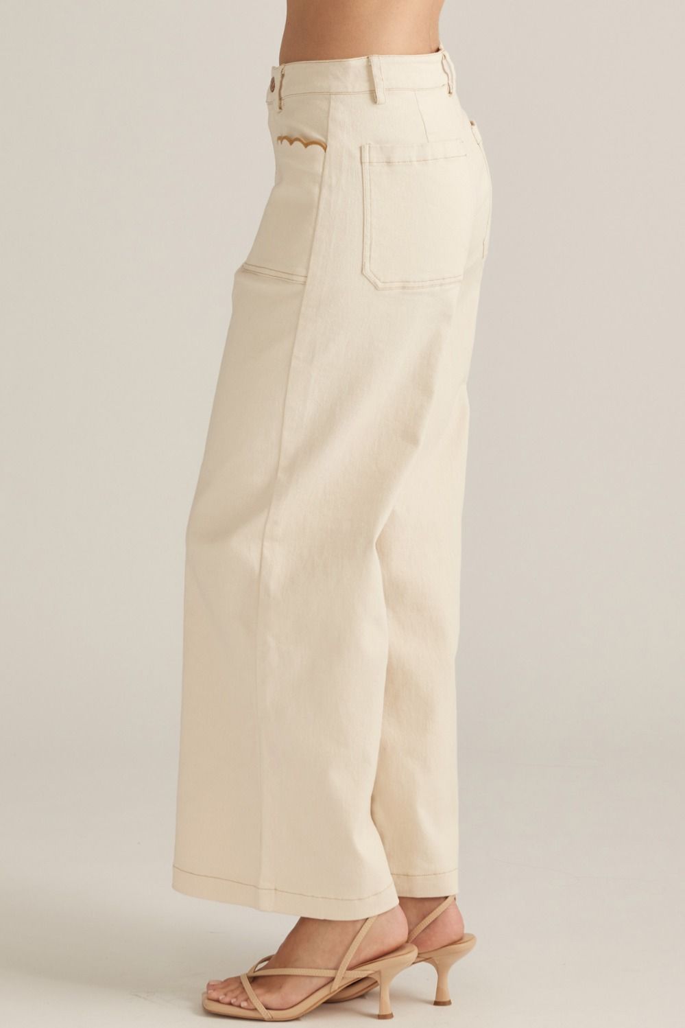The Skylar Pant in Ecru