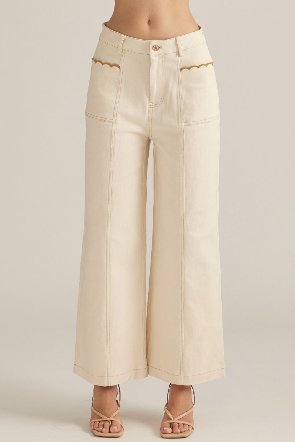 The Skylar Pant in Ecru