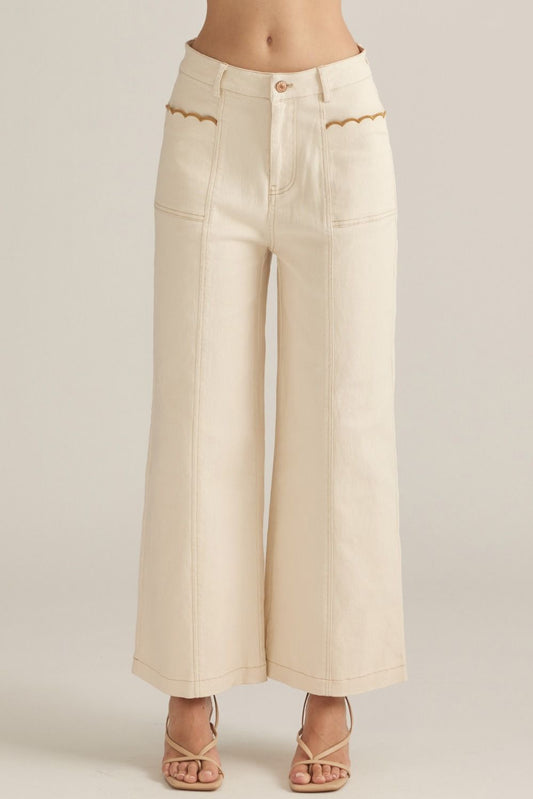 The Skylar Pant in Ecru