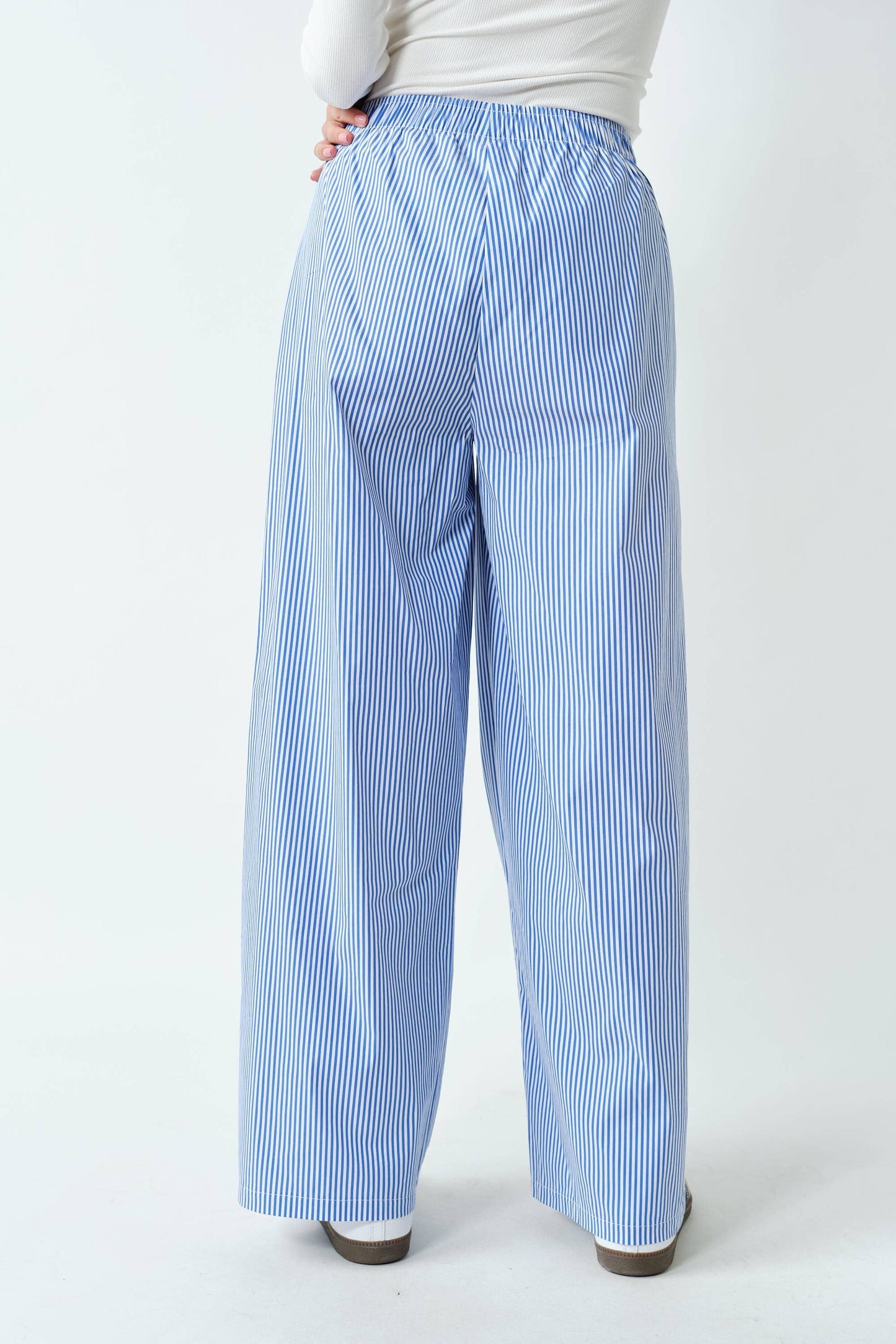 Easy Breezy Stripe Pants in Blue