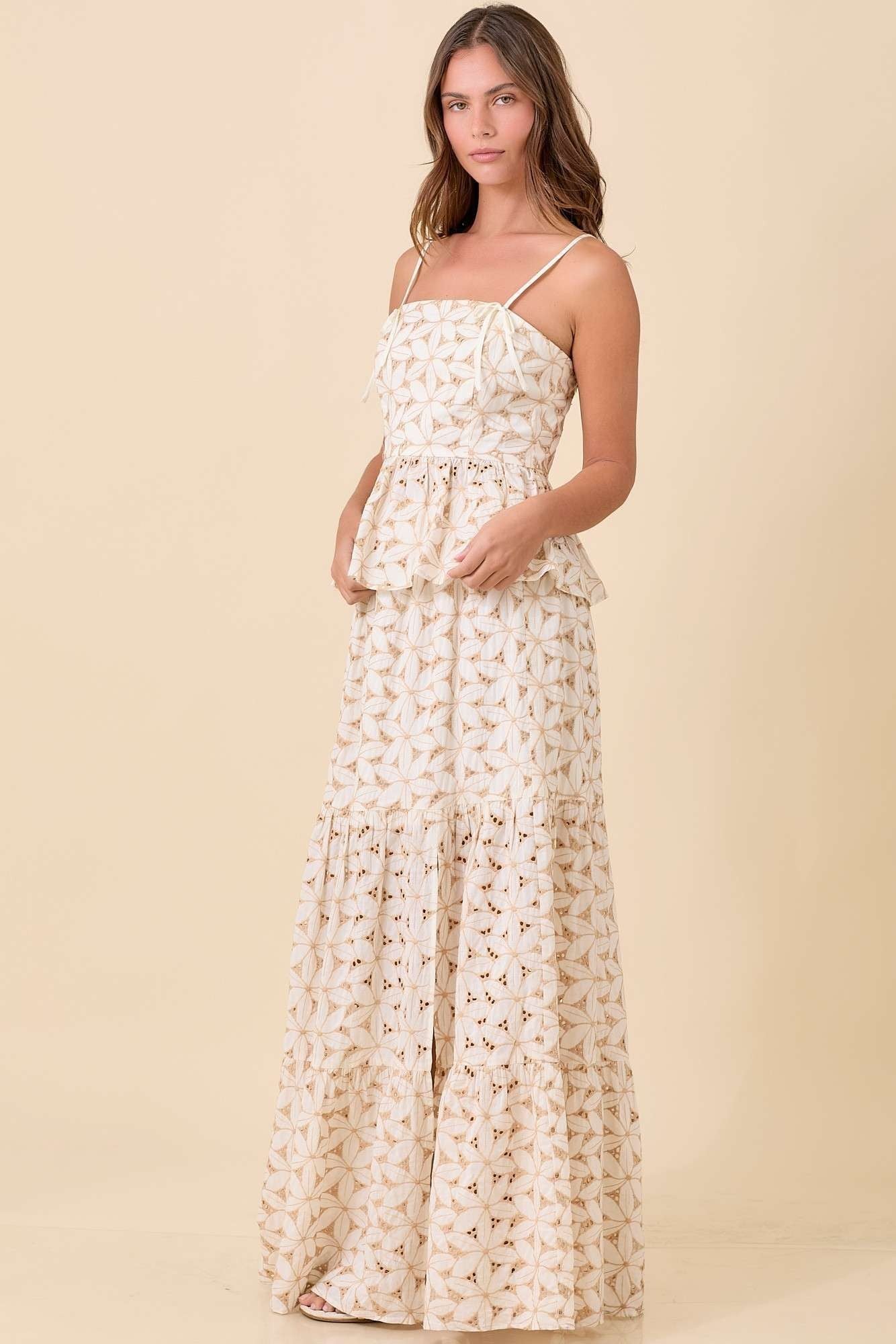 Eyelet Skirt and Matching Top